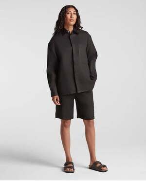 NWT Monos Algarve Black Unisex Shorts Washed Linen 4 XXL